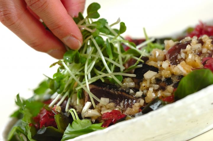 カツオのたたき新玉ドレッシングの作り方2