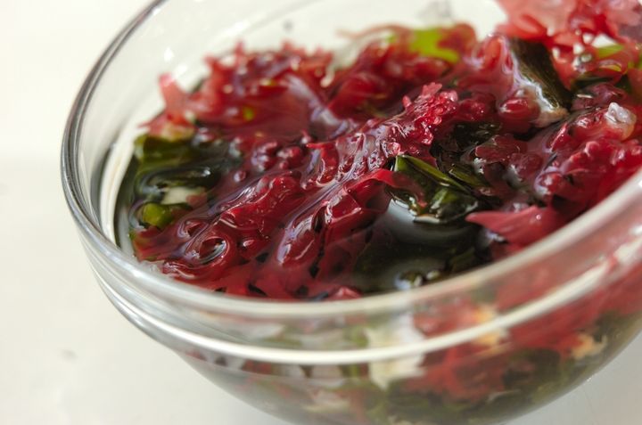 カツオのたたき新玉ドレッシングの下準備1