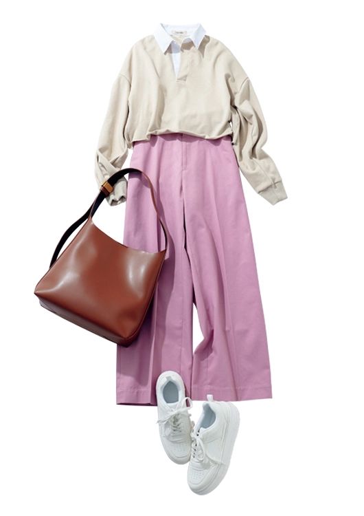 春色カジュアル休日コーデ