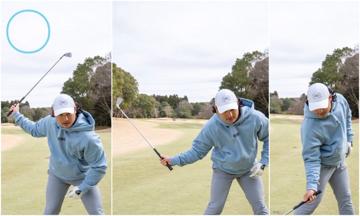 フェースに乗るアイアンショットはどんなスイング？ポイントは「右ヒジを…」