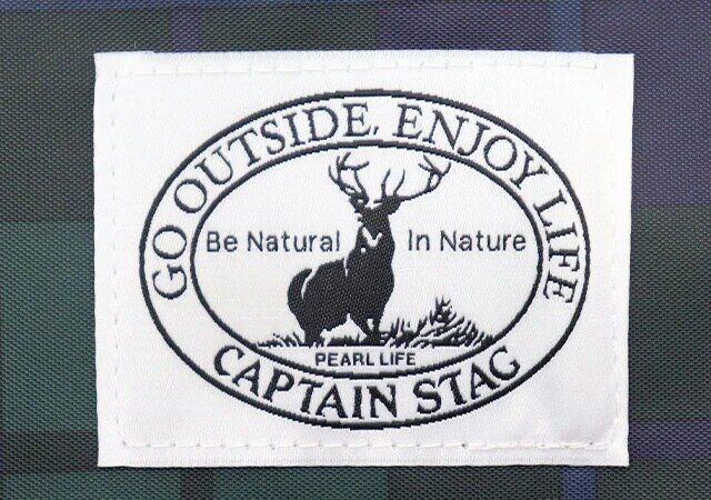 キャプテンスタッグ 常温と簡易保冷を分けられる 2層式エコバッグ ロゴ