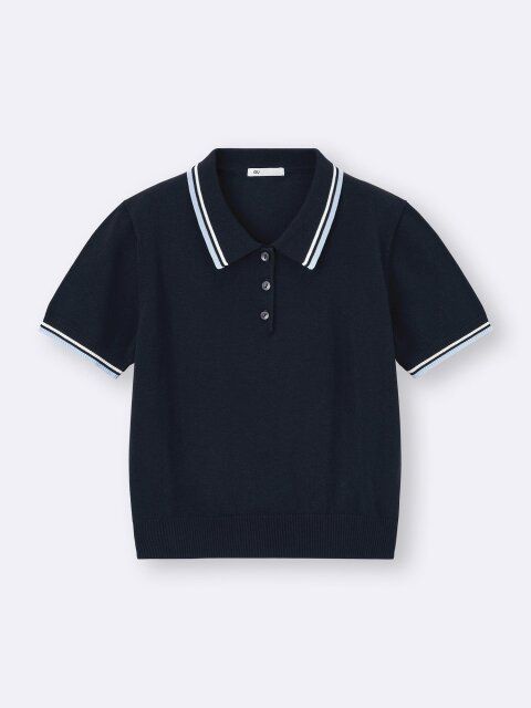 GUのウォッシャブルポロセーター