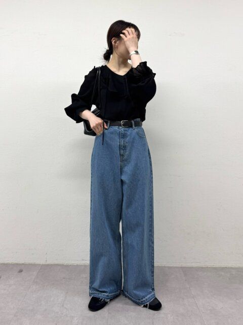 ワイドデニムコーデ3