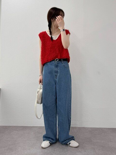 ワイドデニムコーデ4