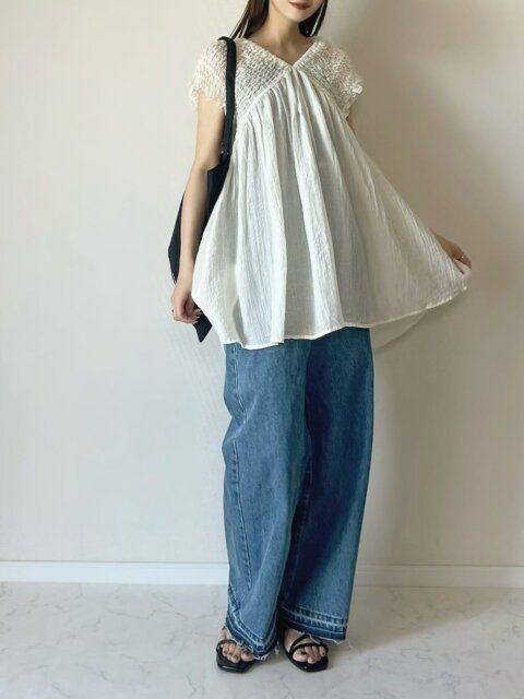 ワイドデニムコーデ2