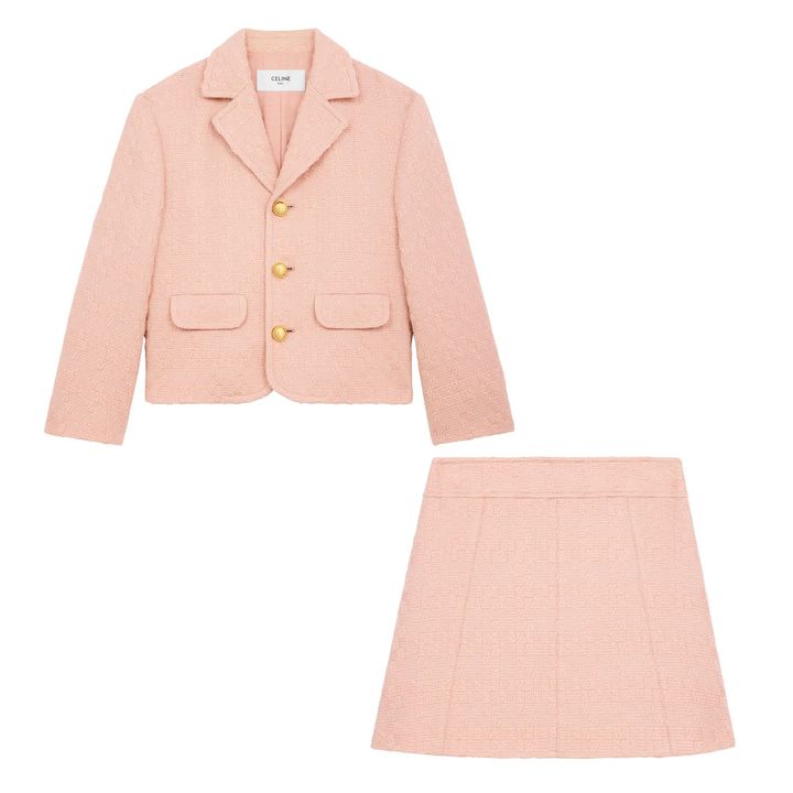 ジャケット ¥517,000 スカート ¥203,500（ともに予定価格）／ともにCELINE BY HEDI SLIMANE