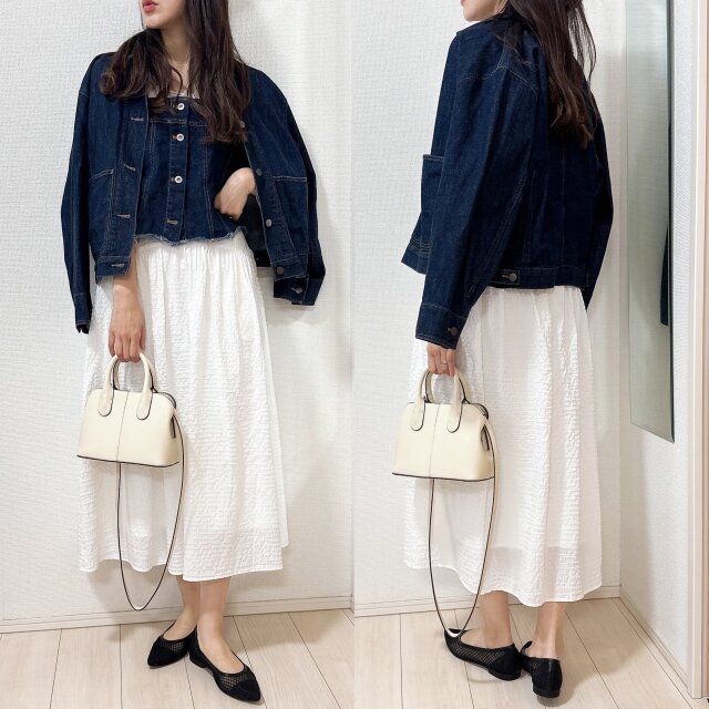 デニムビスチェも可愛い