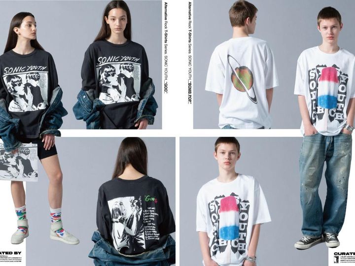 画像1: Tシャツ各￥14,850 出典：「オルタナティブ・ロックと写真、アートの関係性」