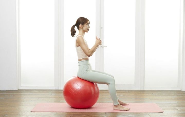 写真⑫ 出典＝SAYAKA『バランスボール「美やせ」革命』（プレジデント社）