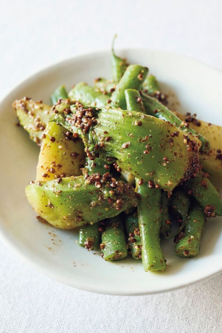 「いんげんとつぼみ菜のナムル」