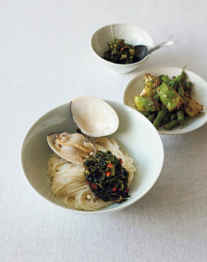 【李家の日々ごはん】「青のりキムチ」と「いんげんとつぼみ菜のナムル」