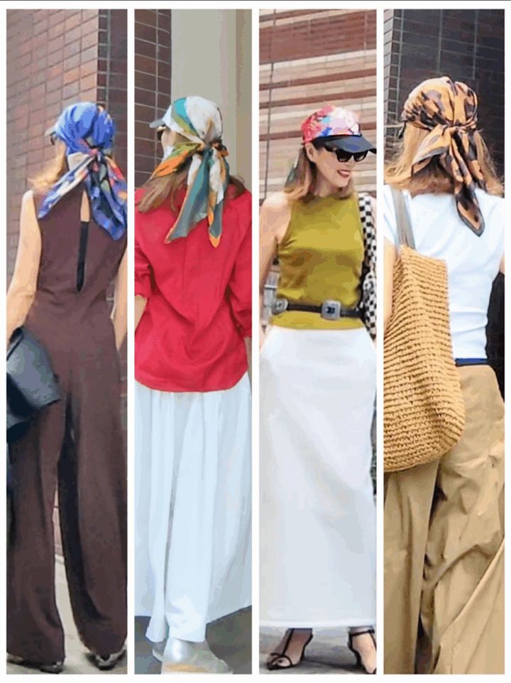 reikoさんのスカーフの使い方