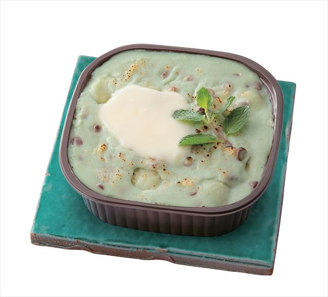チョコミント＆クリームチーズのポテトニョッキグラタン