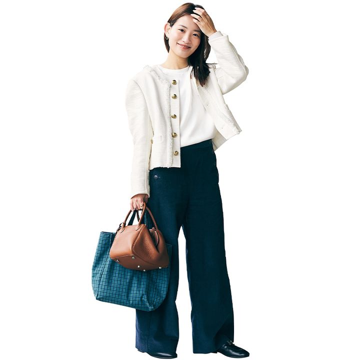 幼稚園ママは式後にそのまま出勤できるブラミンクのJK風カーデが絶対的に頼り