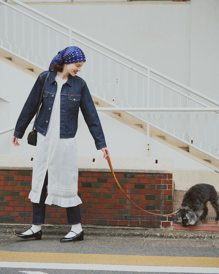 デニムオンデニムの3日間着まわし。レディライクなスタイルにはきれいめな濃紺デニムが相性よし【FUDGE dig.｜デニムオンデニム着まわし】