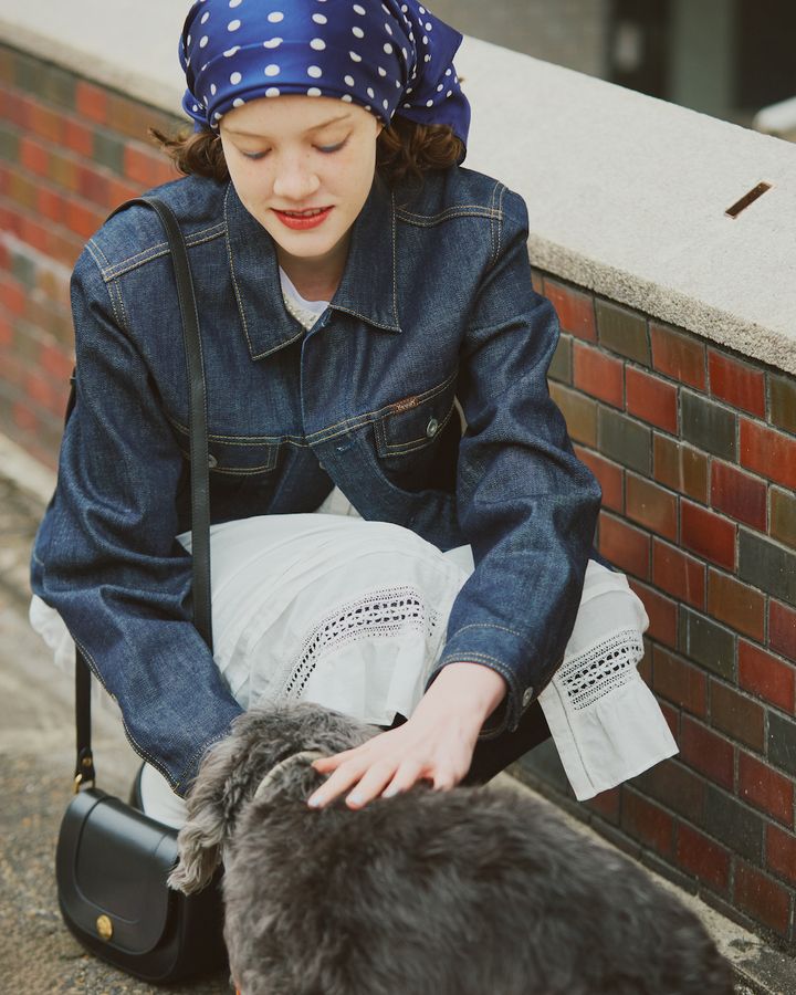 デニムオンデニムの3日間着まわし。レディライクなスタイルにはきれいめな濃紺デニムが相性よし【FUDGE dig.｜デニムオンデニム着まわし】