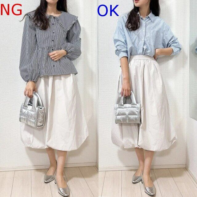 バルーンスカートNG＆OKコーデ