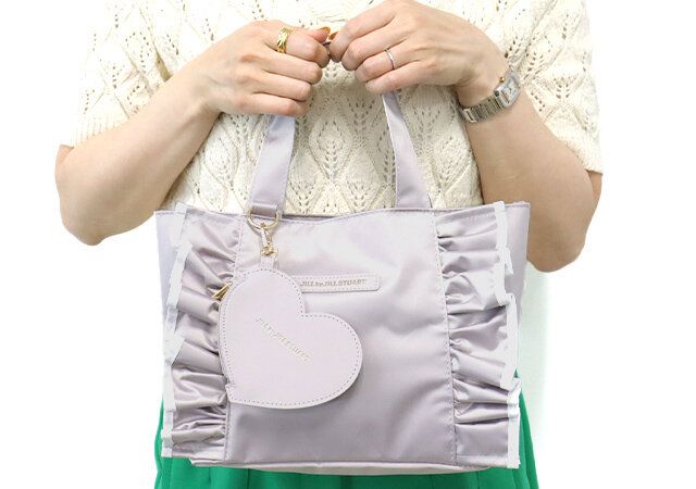 sweet雑誌付録ジルスチュアートフリルトートバッグ