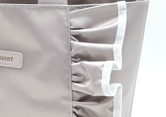 sweet付録ジルスチュアートフリルトートバッグツヤ素材