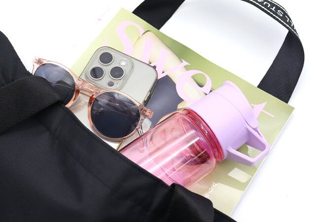 ジルスチュアートフリル黒トートバッグ付録サイズ