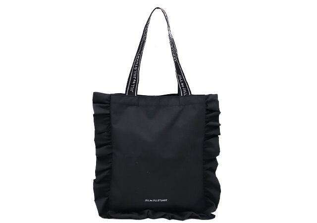 ジルスチュアートフリル黒トートバッグ