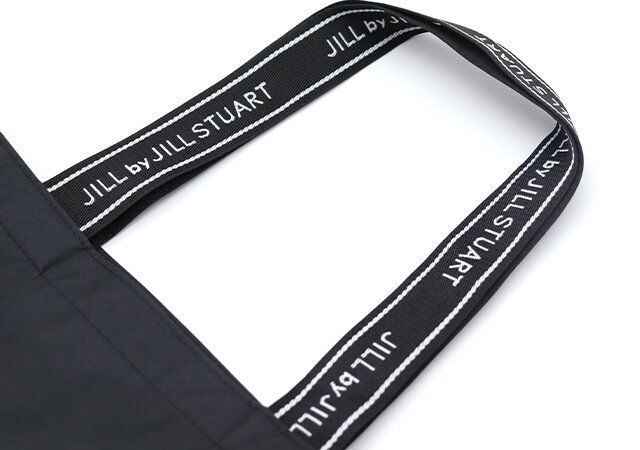 ジルスチュアートフリル黒トートバッグ付録持ち手