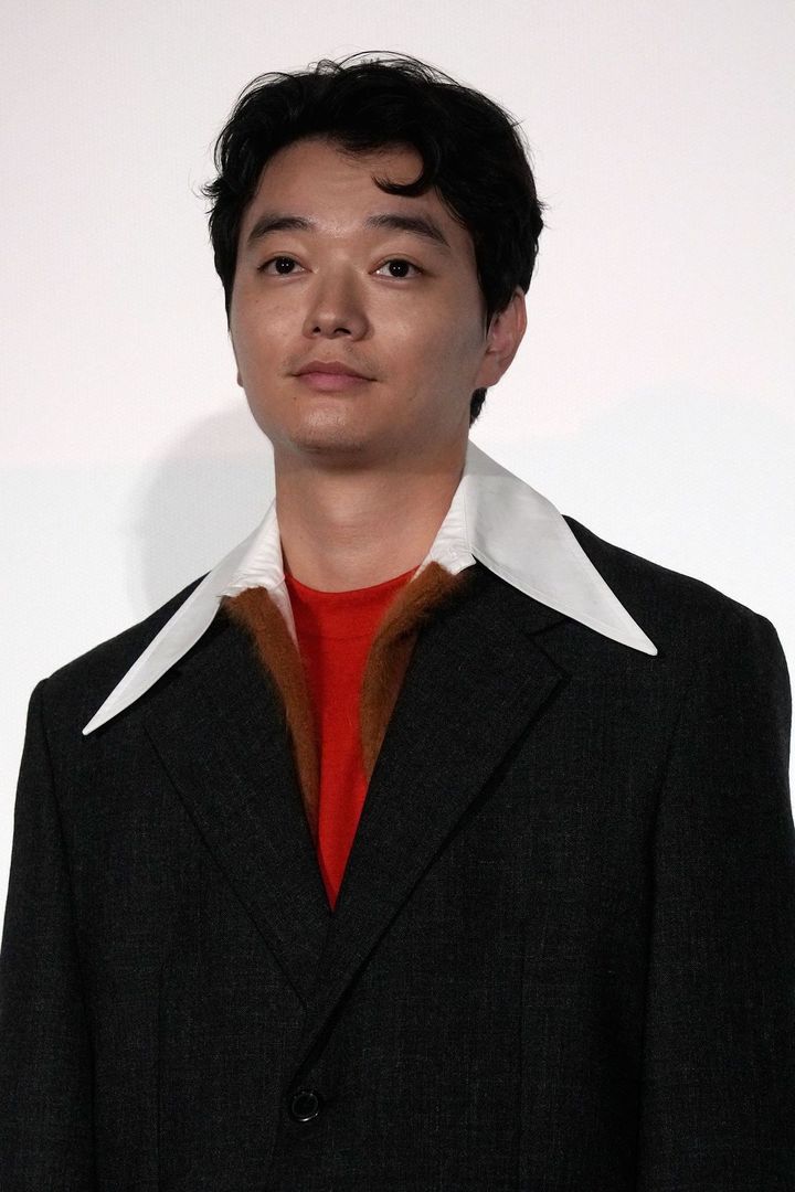 第36回東京国際映画祭で映画『怪物の木こり』の舞台挨拶に登壇した染谷将太、東京都千代田区、2023年10月31日