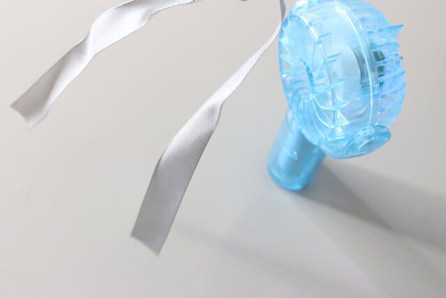 首振りミニ扇風機（クリア） ダイソー パワー