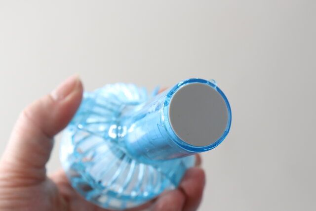 首振りミニ扇風機（クリア） ダイソー 滑り止め