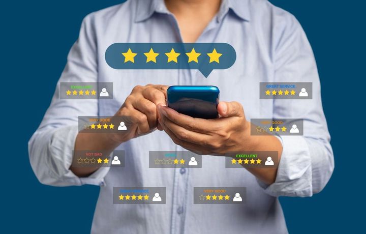スマートフォンで満足度のフィードバックを送る人