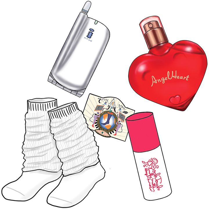 ガラケー、香水、ルーズソックス、ソックタッチ