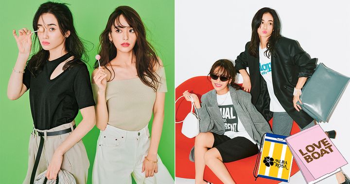 肩出しファッションとカプリパンツで新鮮なルック