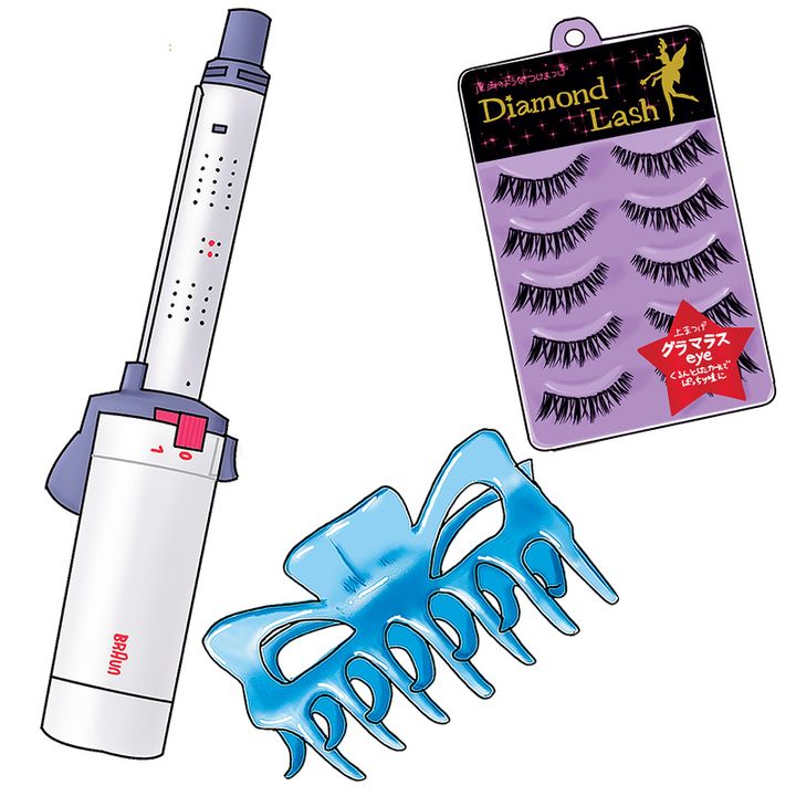 ガスコテとつけまとヘアクリップ