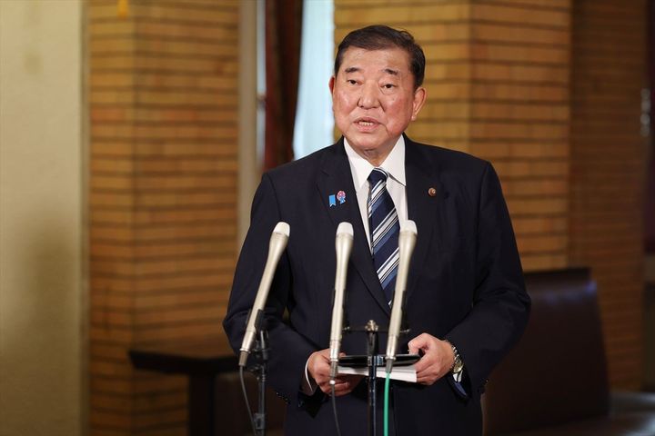 石破茂首相（2025年4月撮影、時事）