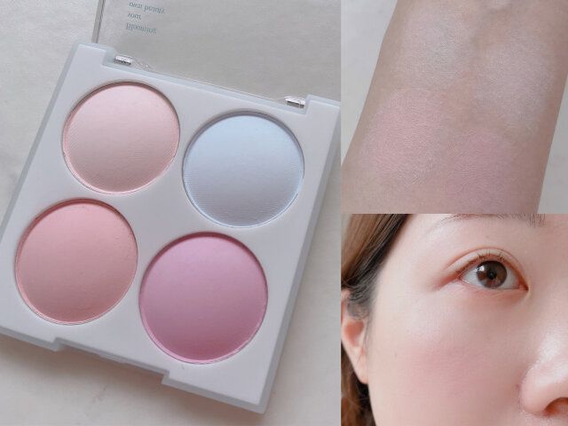 デイジーク ブレンディングムードチーク 11 クリームソーダ 腕に付けて発色確認