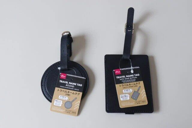 ダイソー トラベルネームタグ（円型） トラベルネームタグ（スナップボタン付） 商品タグ