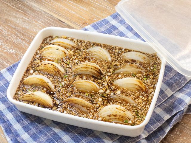 新玉ねぎの焼き浸し