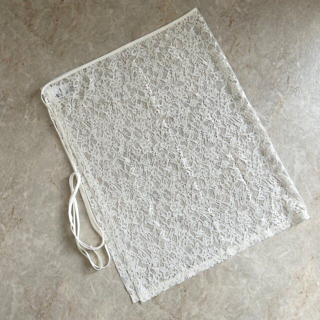 GU レースラップスカート NATURAL 広げた状態