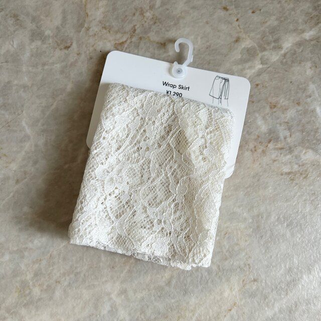 GU レースラップスカート NATURAL