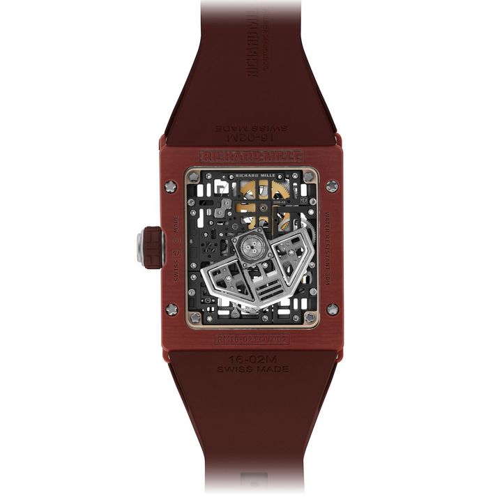 RM 16-02 オートマティック エクストラフラット（テラコッタクオーツTPT®×クリーミーホワイトTPT®、ケース径45.64×36×9.5mm、自動巻き）CHF（スイスフラン）140,000／RICHARD MILLE