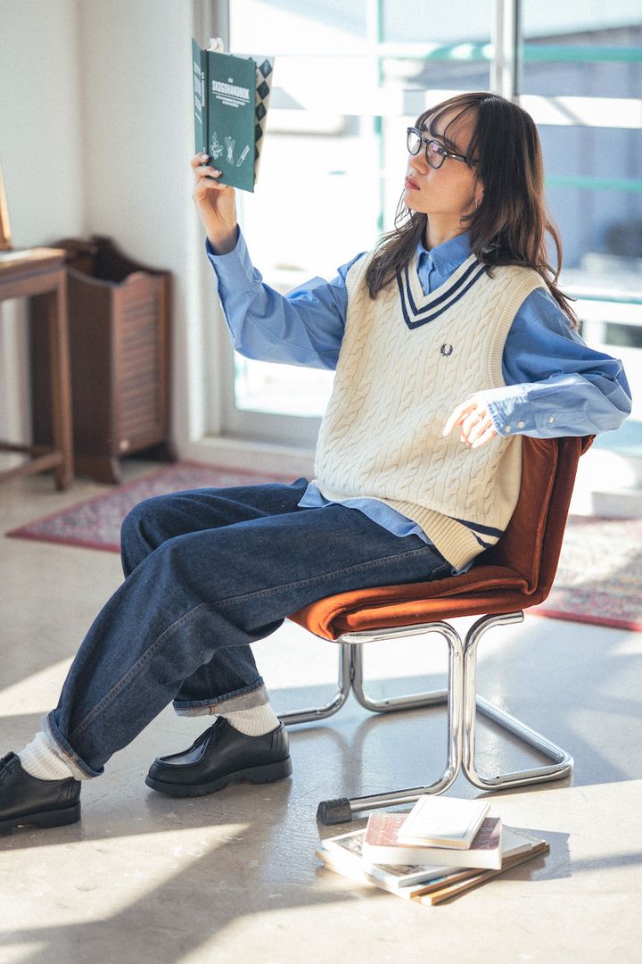 ハイセンスな“ベスト”の重ね着コーデ5選。ガーリーにもボーイッシュにもハマる【FUDGE FRIEND おしゃれさんの毎日コーディネート】