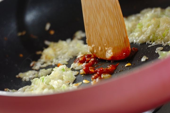 エビと豆腐のチリソースの作り方2