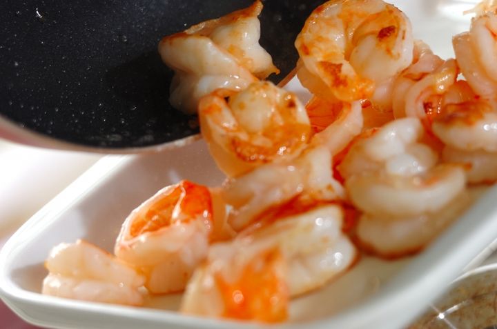 エビと豆腐のチリソースの作り方1