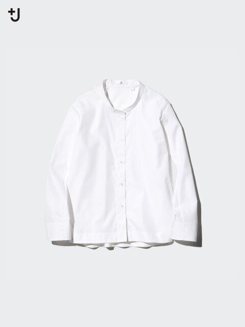 2025春夏ユニクロコラボレディース値下げスーピマコットンシャツジャケット
