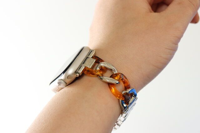 ダイソーの高見えアップルウォッチバンド（メタル＆べっ甲調）