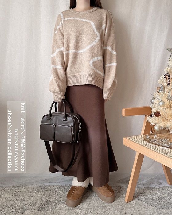 しまむら「マーメイドニットスカート」