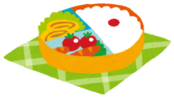 お弁当のイラスト「かわいいお弁当箱」 | かわいいフリー素材集 いらすとや