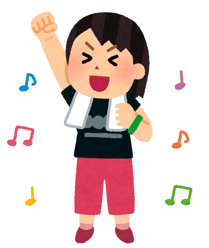 フェスの観客のイラスト（女性） | かわいいフリー素材集 いらすとや