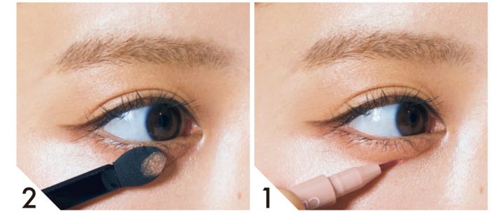 カネボウ シャドウオンフェースを使ったメイク 長井かおりさん