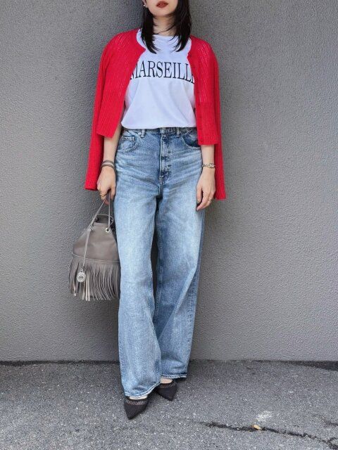 白Tシャツコーデ2